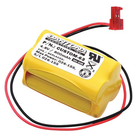 DANTONA INDUSTRIES CUSTOM-63 BATTERY 4.8V NICKEL CADMIUM DANTONA