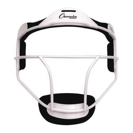 CHAMPION SPORT FMAWH ADULT SOFTBALL FIELDERS MASK WHITE