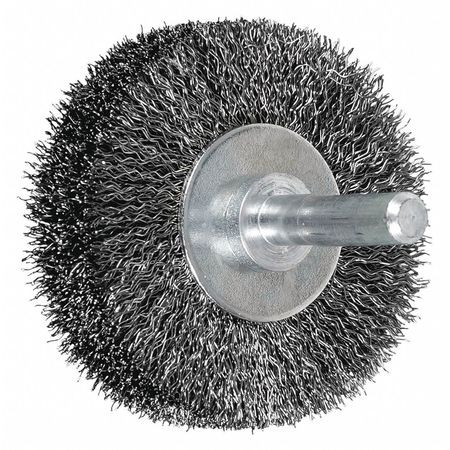 PFERD 82902 CRIMPED SHANK,WHEEL BRUSH,.008CS WIRE,2"