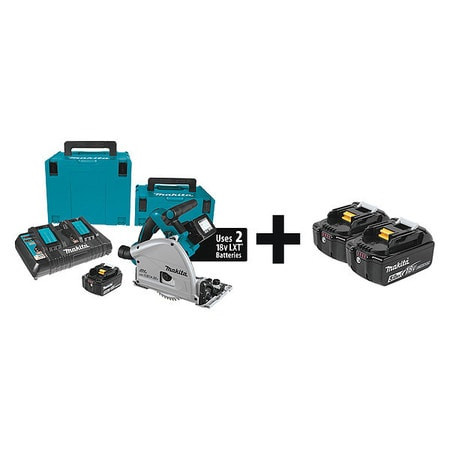 MAKITA XPS01PTJ + BL1850B-2 CORDLESS CIRC SAW KIT,6-1/2 IN BLADE DIA