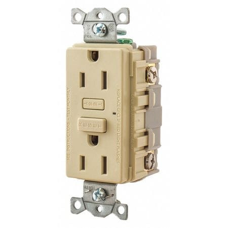 BRYANT GF15I GFCI RECEPTACLE SELF-TESTING 2 POLES