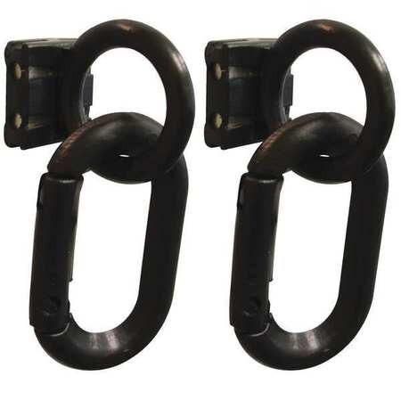 MR. CHAIN 72103-6 CARABINER MAGNET RING 3 BLACK PK6