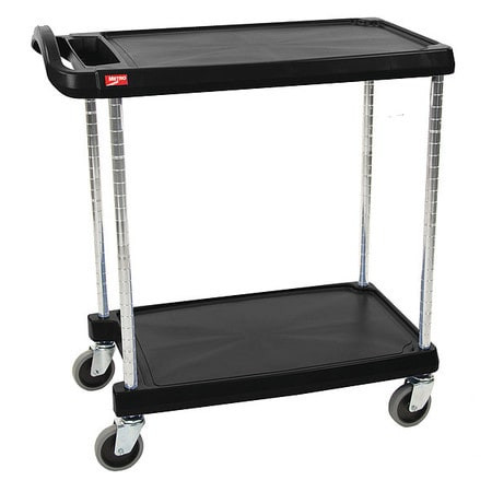 INSTOCK GRMY2030-24BL LABORATORY UTILITY CART BLACK 35-1/2 H