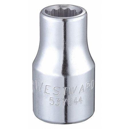 WESTWARD 53YU44 SOCKET 1/2 DRIVE SAE 3/8 SOCKET SZ