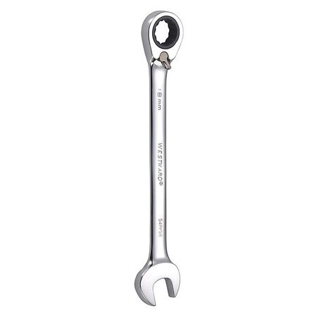 WESTWARD 54PP56 COMBO WRENCH STEEL METRIC 15 DEG.