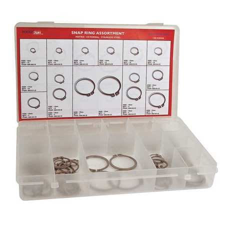 GL HUYETT DISP-DSH138SS EXTERNAL RETAINING RING ASSORTMENT, STAI