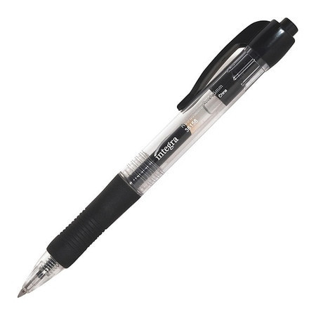INTEGRA ITA36156 RETRACTABLE 0.5MM GEL PENS BLACK PK12