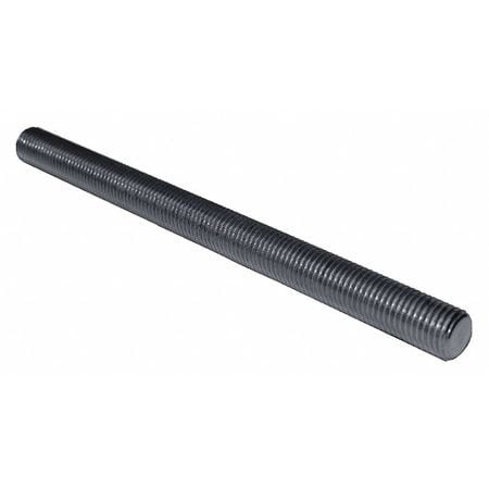 GRAINGER GLOBAL SOURCING 2026019 THREADED ROD STEEL 1-1/2 L BLACK PK25