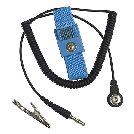 SCS ECWS61M-1 WRIST STRAP ADJUSTABLE BLUE NYLON