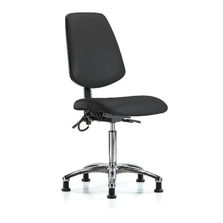 BLUE RIDGE ERGONOMICS BR-ESD-VMBCH-MB-CR-T0-A0-NF-EG-ESDBLK CLEANROOM TASK CHAIR UPHOLSTERED VINYL