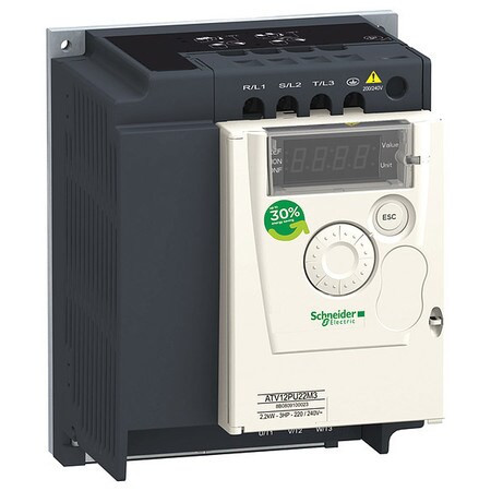 SCHNEIDER ELECTRIC ATV12PU22M3 VARIABLE FREQUENCY DRIVE 3 MAX HP