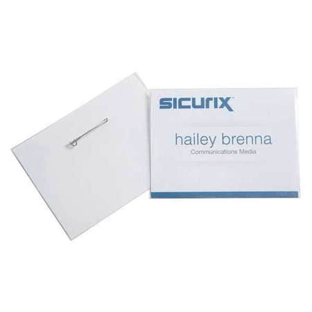 SICURIX BAU 67670 ID BADGE HOLDER KIT COLOR CLEAR PK100