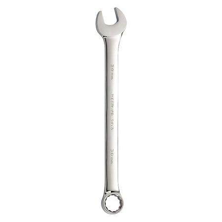 WESTWARD 54RY75 COMBO WRENCH STEEL METRIC 15 DEG.