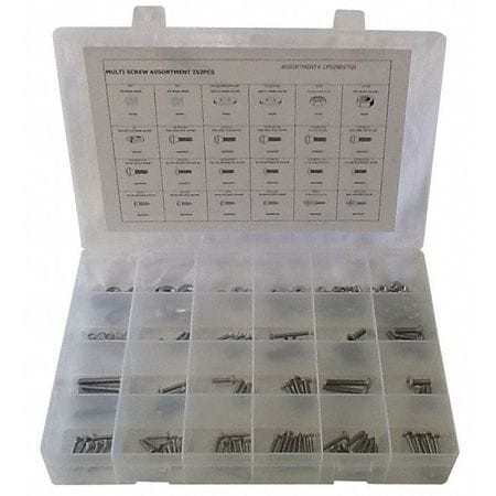 GRAINGER GLOBAL SOURCING CPS2NE67GR MACHINE/TAPPING SCREW/WASHER ASSORTMENT