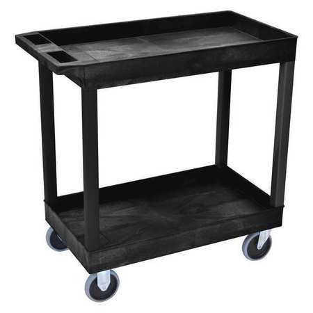 LUXOR EC11HD-B HIGH CAPACITY,(2)TUB SHELVES CART