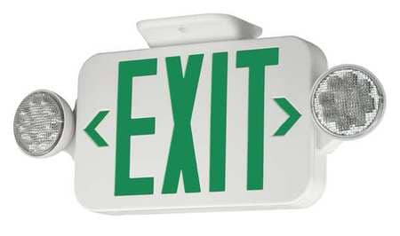 HUBBELL CCGRCSD SINGN EXIT/EMERGENCY LED GREEN 120/277V