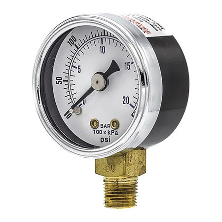 PIC GAUGES 101D-158H PRESSURE GAUGE NOMINAL 1-1/2 DIAL