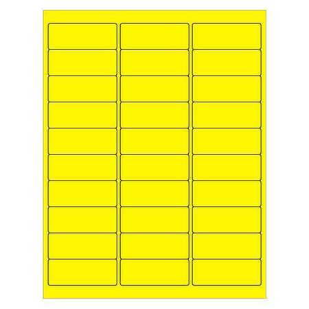 TAPE LOGIC LL173YE PACK OF (3000), 2-5/8" X 2-5/8" FLUORESC