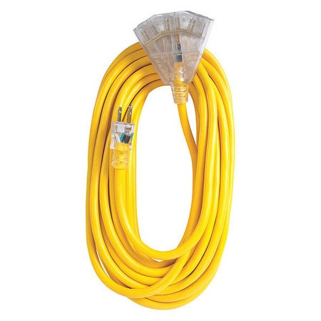 BERGEN INDUSTRIES OC501233T TRIPLE TAP,EXTENSION CORD,15A,50 FT,12/3