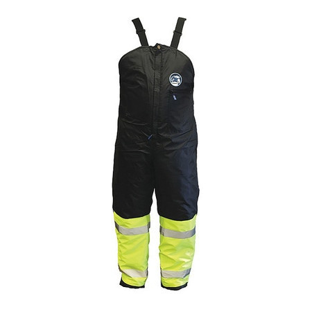 POLAR PLUS FW005-420HV-L HI-VIS INSULATE LIGHTWEIGHT BIB,BLK,L