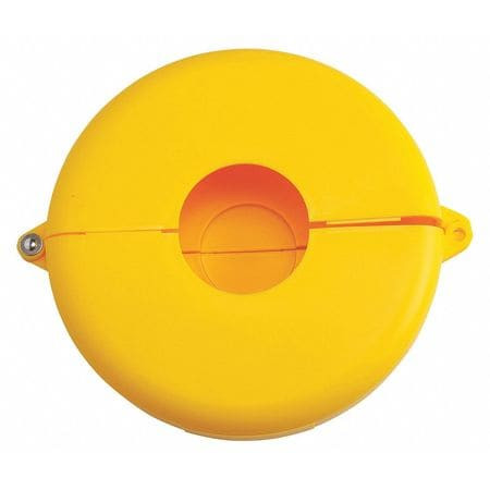CONDOR USA INC 437R51 GATE VALVE LOCKOUT,YELLOW,POLYPROPYLENE