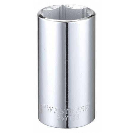 WESTWARD 53YT48 SOCKET 3/8 DRIVE SAE 1 SOCKET SZ