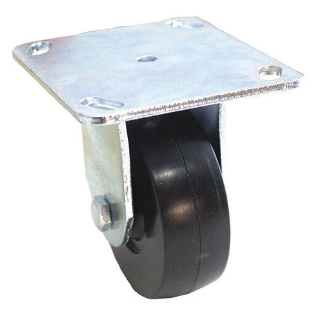 GRAINGER GLOBAL SOURCING P12R-R060B-P3 NSF-LISTED PLATE CASTER RIGID 325 LB.