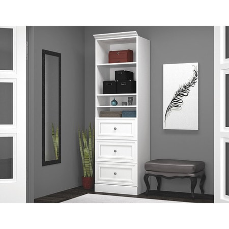 BESTAR 40871-17 STORAGE UNIT 3 DRAWER SET WHITE 25