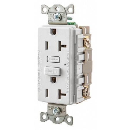 BRYANT GF20W GFCI RECEPTACLE SELF-TESTING 2 POLES