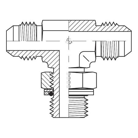 ADAPT-ALL 9159-040404 HOSE ADAPTER 1/4 JIC 1/4 JIC