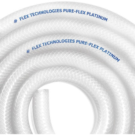 PURE FLEX PLATINUM PFP-025 X 25 HOSE BRAIDED PLATINUM 1/4 ID. FDA 25 FT.