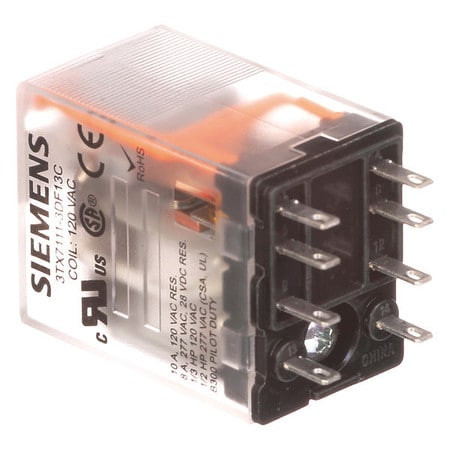 SIEMENS 3TX7111-3DF13C RELAY DPDT 10A 120VAC RELAY DPDT 10A 120