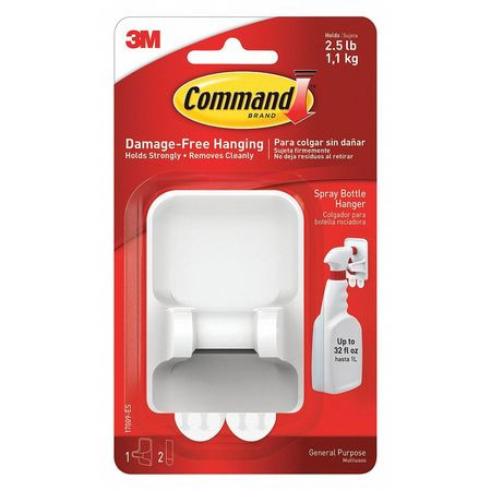 COMMAND 17009 SPRAY BOTTLE HANGER,PK12