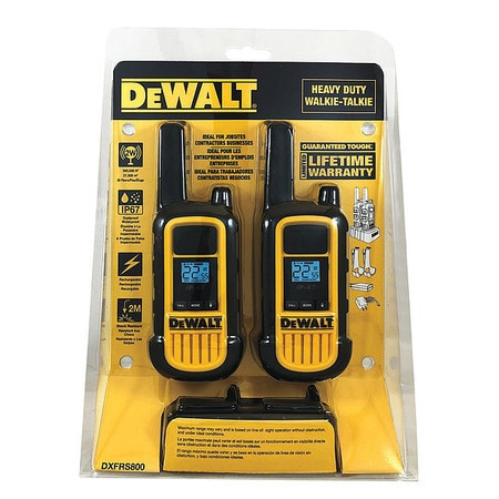 DEWALT TOOLS DXFRS800 PORTABLE TWO WAY RADIO FRS/GMRS BAND