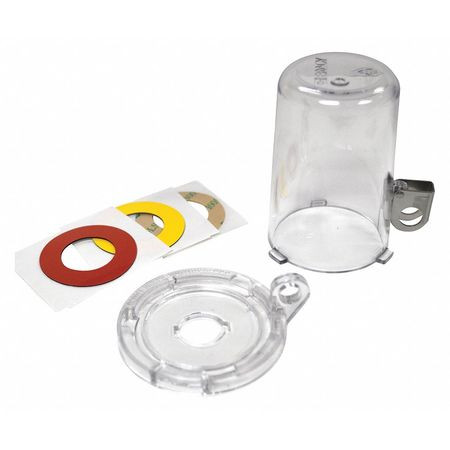 BRADY SPC ABSORBENTS 139794 PUSH BUTTON LOCKOUT,3-3/16" H