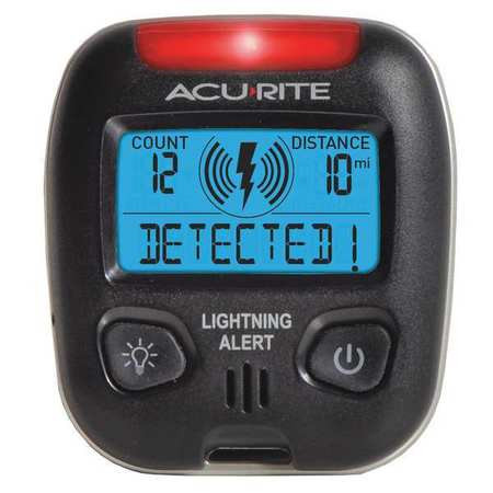 ACURITE 02020CA LIGHTNING DETECTOR,2-13/16" H,2-1/2" W