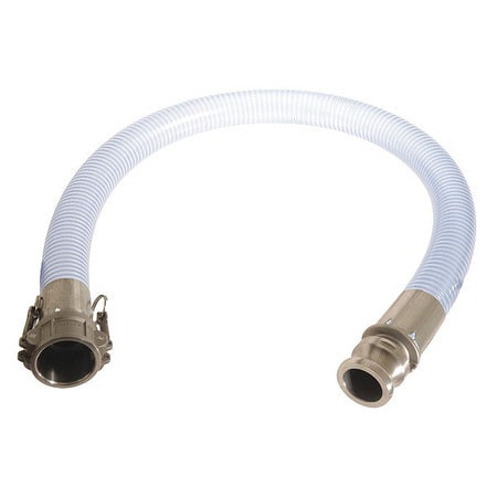 CONTINENTAL COMMERCIAL PRODUCTS NTF300-20CE-G FOOD GRADE HOSE 3 ID X 20 FT. CLEAR