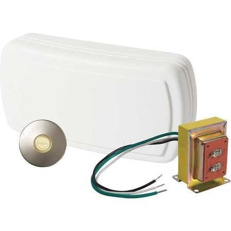 BROAN BK131LSN CHIME,1 STUCCO PUSHBUTTON,SATIN NICKEL