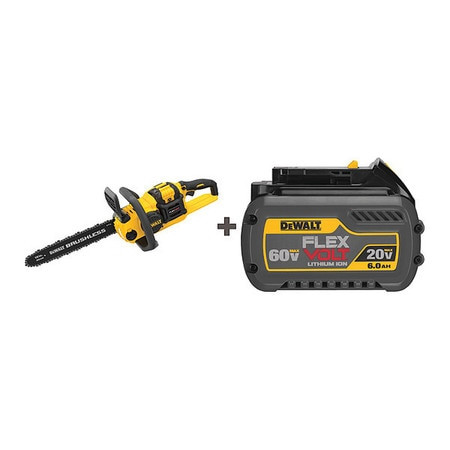 DEWALT TOOLS DCCS670X1 /DCB606 CHAIN SAW KIT BATTERY FUEL BAR 16 L