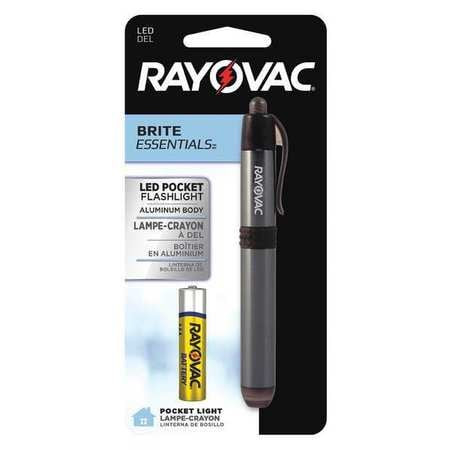 RAYOVAC BEPN1AAA-BA LED PEN LIGHT POCKET CLIP AND 1 AAA