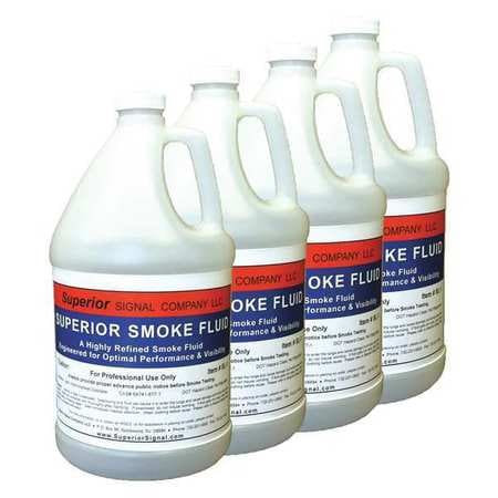 SUPERIOR SMOKE SL4 SMOKE FLUID,1 GAL.,PK4