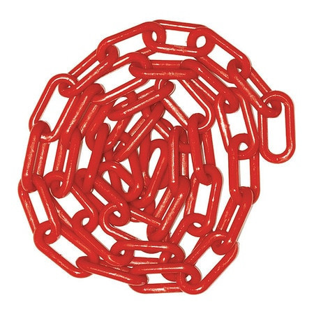 MR. CHAIN 30005-300 PLASTIC CHAIN,1 1/2" X 300 FT,RED