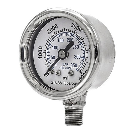 PIC GAUGES 301D-158R PRESSURE GAUGE NOMINAL 1-1/2 DIAL