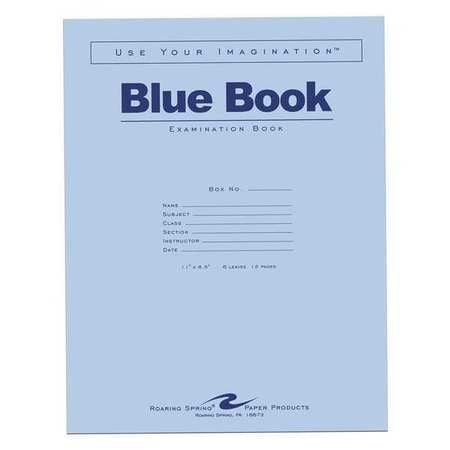 ROARING SPRING PAPER PRODUCTS 77516 BOOK,EXAM,11X8.5,6SHT/12P