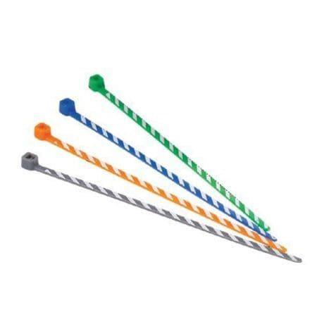 PANDUIT CORPORATION PLT1M-L1-4 CABLE TIE,4"L,NYLON,BROWN/YELLOW,PK50