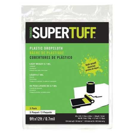 SUPER TUFF 03311 PLASTIC DROP .7 MIL 9X12