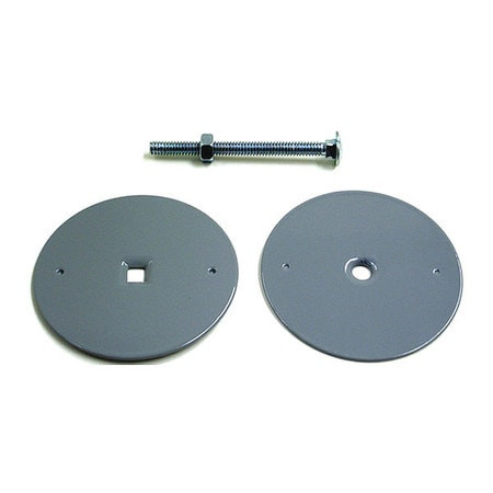 NU-SET 2172 DOOR HOLE COVER SQUARE HOLE GRAY