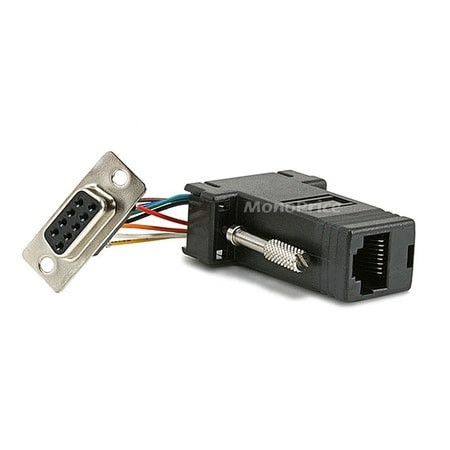 MONOPRICE 1153 DB9F/RJ 45 MODULAR ADAPTOR BLACK