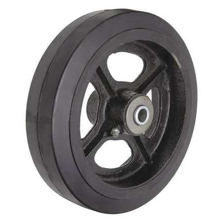 RWM RIR-0820-08 RWM CASTERS 8" X 2" MOLD-ON RUBBER WHEEL