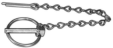 ITW GLOBAL BRANDS WWG-LPCZ-250-1250 LYNCH PIN 1-9/16 IN L 1/4 IN DIA. PK5